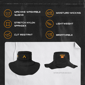 Aegis Interceptor Neck Guard W/Bib