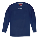 CCM 5000 Practice Jersey, blue, V-neck collar, breathable QLT Knit fabric.