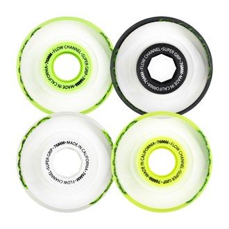 Labeda Slime Wheel X-Soft 76A set with colorful design for superior grip and performance on multiple surfaces.