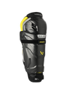 Bauer Supreme MACH Shin Pads with X-FLEX Shield Cap for enhanced protection and flexibility.