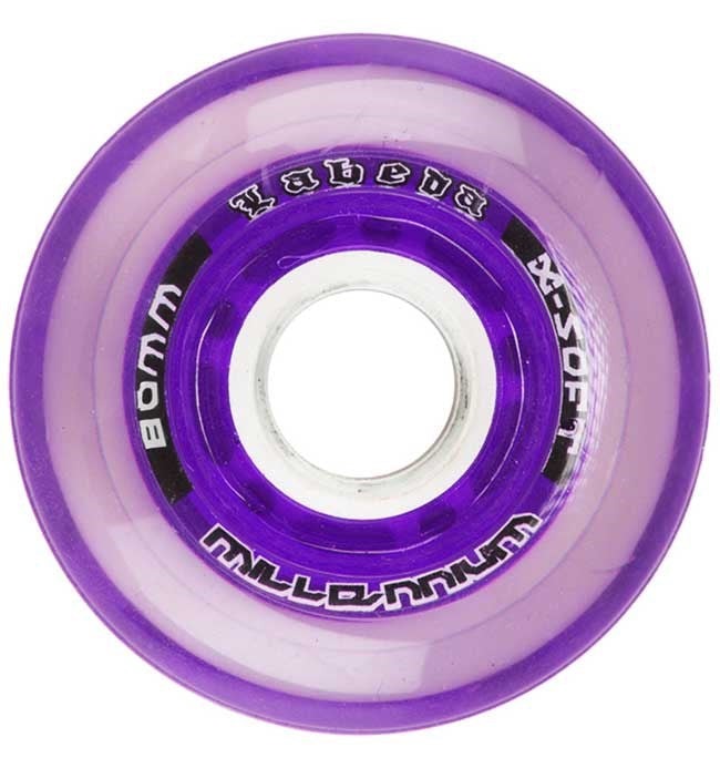 Labeda Gripper Millenium 78A X-Soft  Clear / Purple Wheel (4PK)