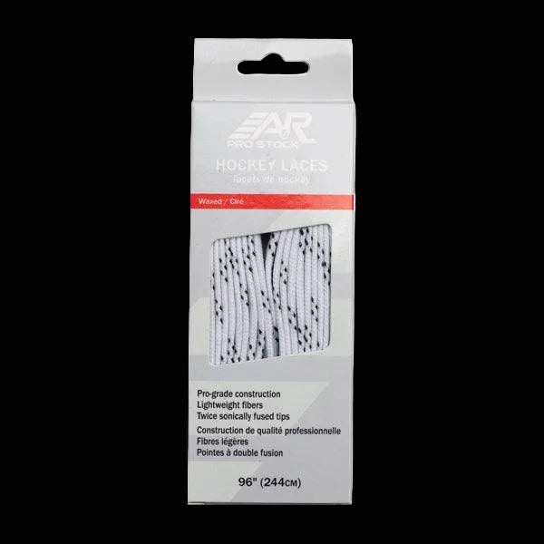 White Wax Hockey Skate Laces 