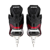 CCM Jetspeed FT6 PRO Ice Hockey Skates showcasing one-piece boot design and STEP Blacksteel blades.