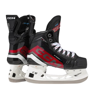 CCM Jetspeed FT6 PRO Ice Hockey Skates with One-Piece Boot SPEED and STEP Blacksteel blades for enhanced performance and comfort.