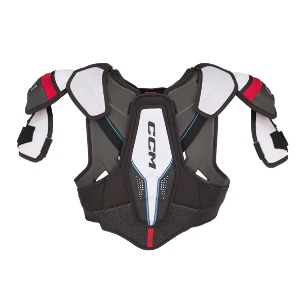 CCM FT6 Shoulder pads with AER-TEC thermoregulation for optimal mobility and ventilation.