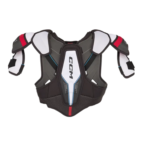 CCM FT6 Shoulder pads with AER-TEC thermoregulation for optimal mobility and ventilation.