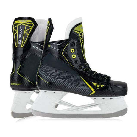 Graf Supra G115X Ice Hockey Skate with anatomically shaped components and Venom Pro blades.