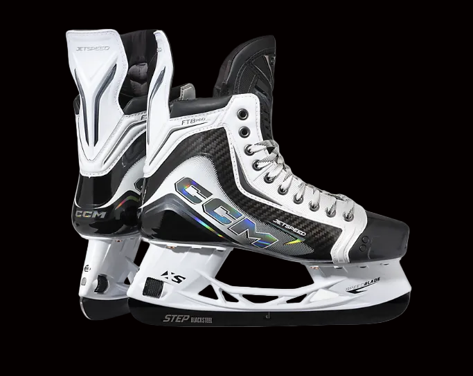 CCM Jetspeed FT8 Pro Hockey Skates White Edition