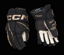 black and gold hockey gloves 