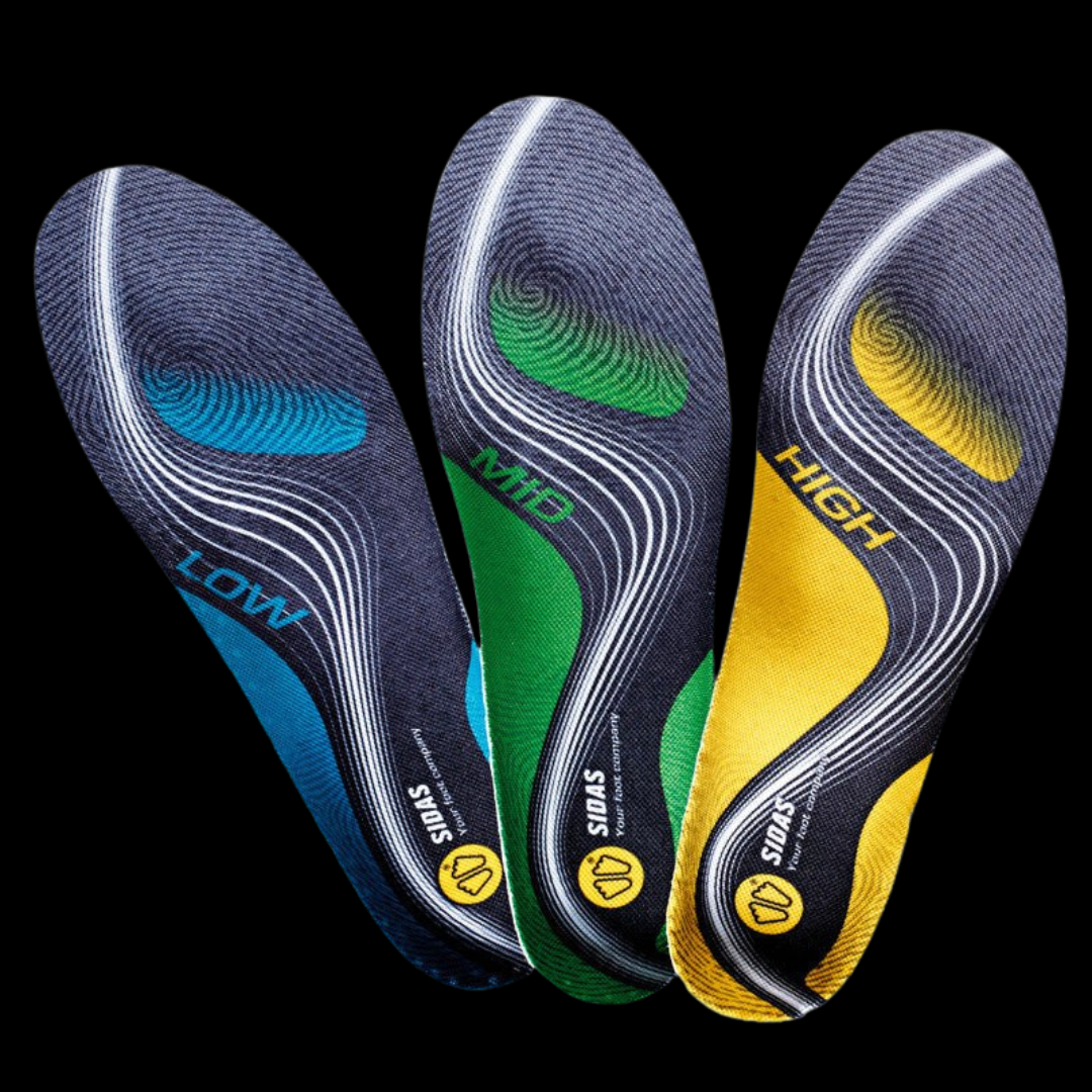 Sidas 3Feet Activ' High Insoles-Slim - Premium Support for High-Arched Feet