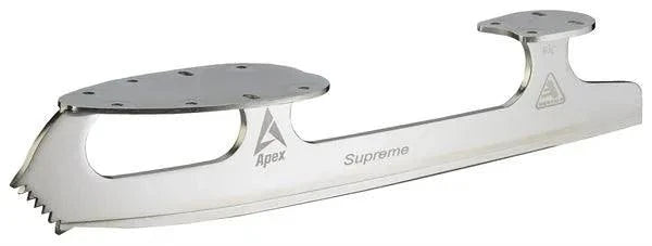 Jackson Apex Supreme ice skate blade with titanium coating and cross cut picks.