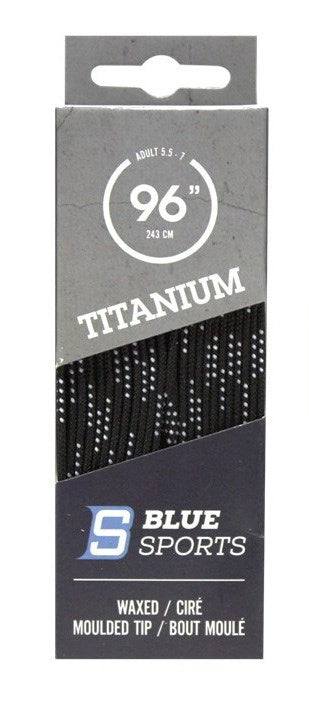 Titanium Laces Waxed Black