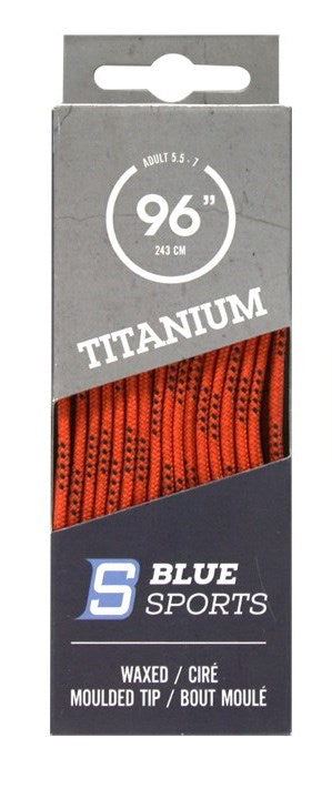 Titanium Laces Waxed Orange