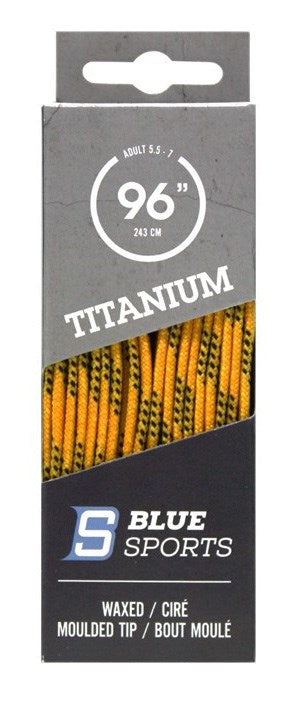 Titanium Laces Waxed Yellow