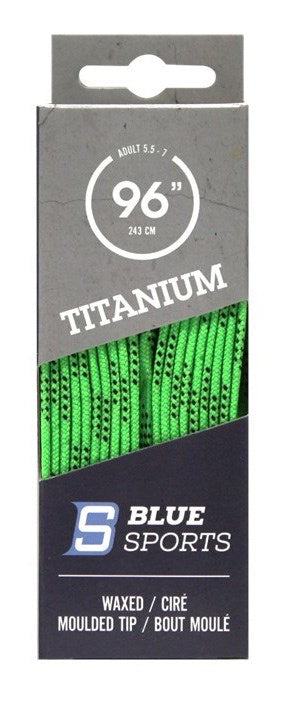 Titanium Laces Waxed Lime