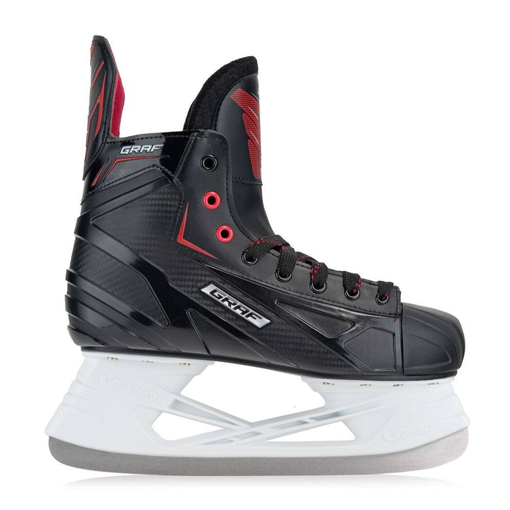 Graf Ultra G875 Ice Hockey Skate with anatomically shaped polypropylene construction and breathable microfibre lining.