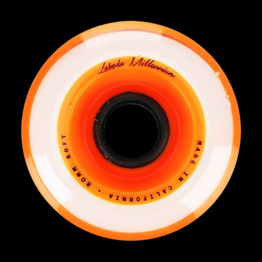 Labeda Gripper Millenium 78A Soft  Clear / Orange Signature Inline Wheel (4PK)