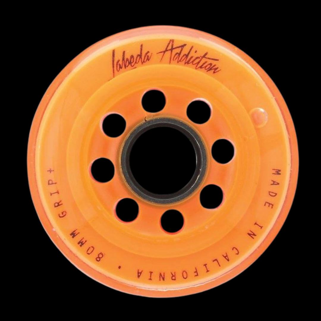 Labeda Addiction XXX Grip Plus Orange/Orange Signature Inline Wheel (4PK)