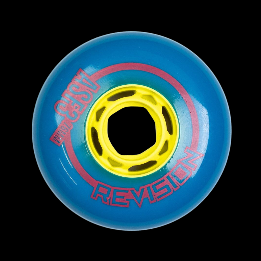 Revision Asphalt Pro Firm Blue/Yellow Wheel (Single)