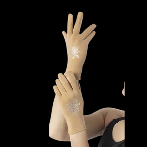 Mondor Thermal Ice Skating Gloves With Diamanté