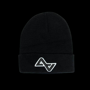 Alkali Hockey Beanie — Black/White/Black