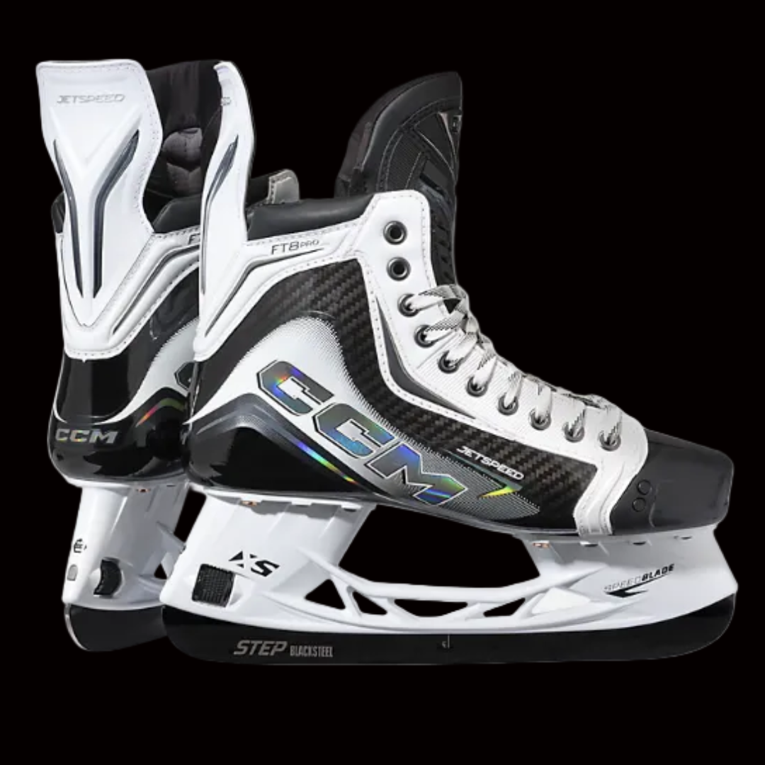 CCM Jetspeed FT8 Pro Hockey Skates White Edition