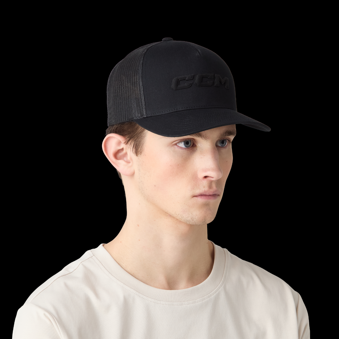 CCM HTR68A Casual Meshback Trucker Cap - Black