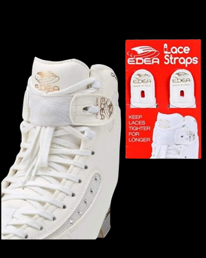 EDEA Elastic Lace Straps - Keep Laces Secure & Stylish (White/Black Available)
