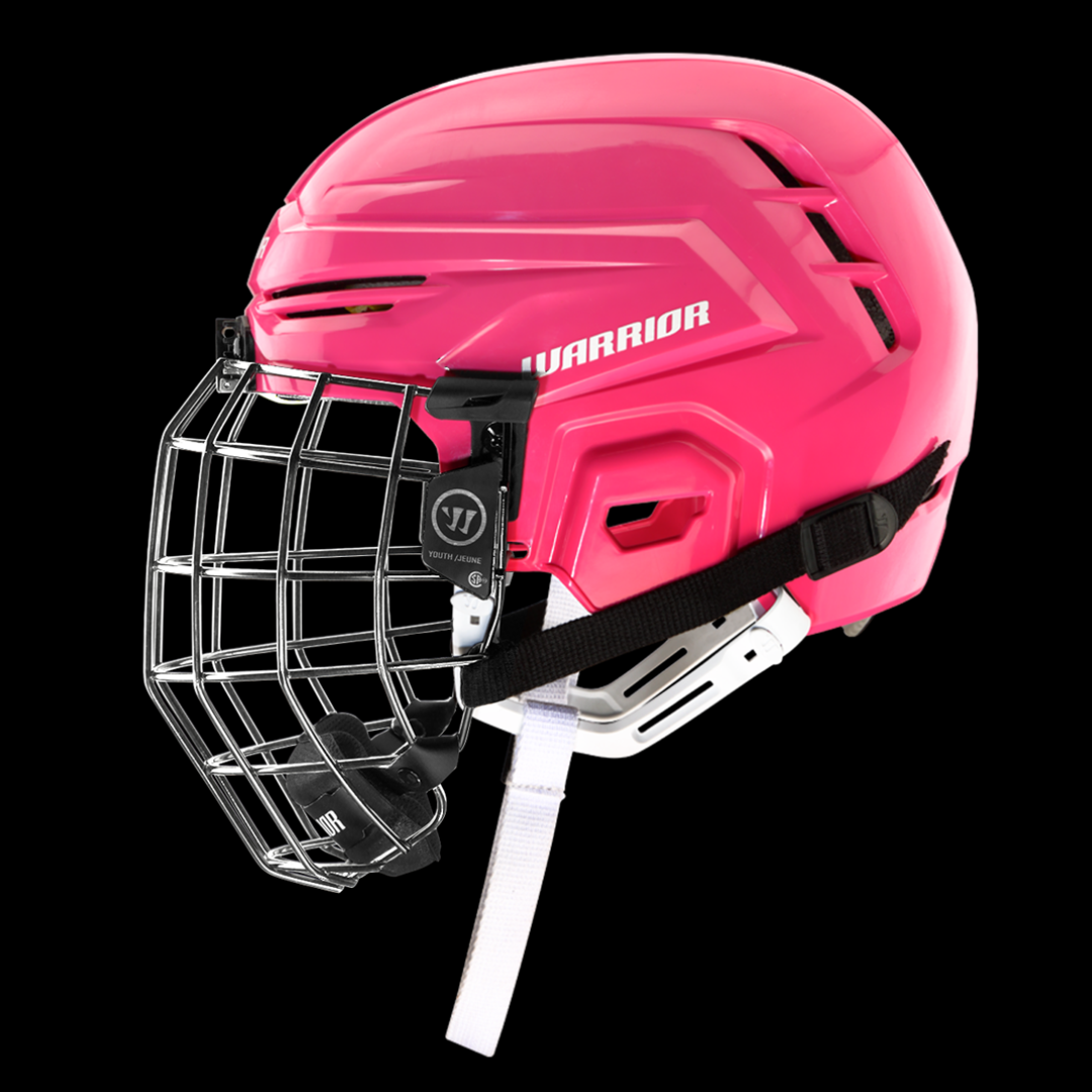 Warrior Alpha One Youth Hockey Helmet Combo Pink
