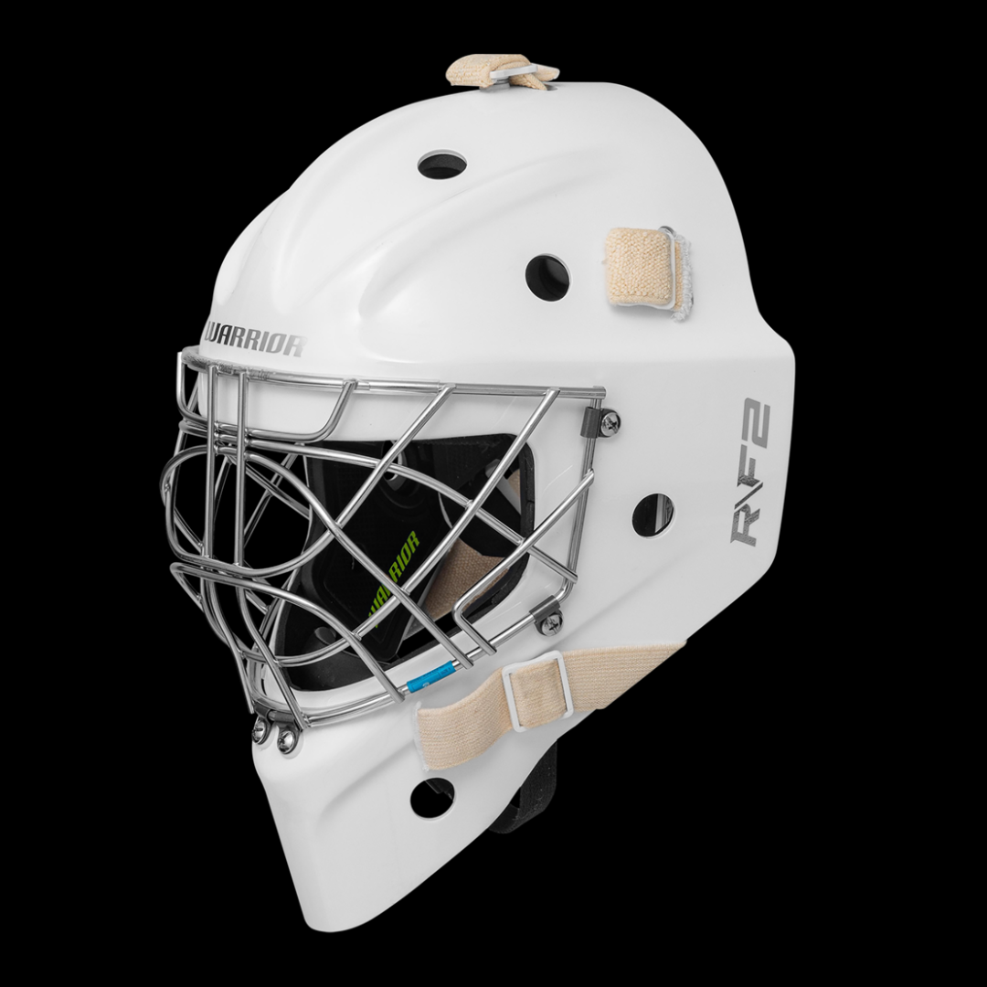 Warrior Ritual R/F2 E+ Junior Goalie Mask Certified Cat Eye Cage