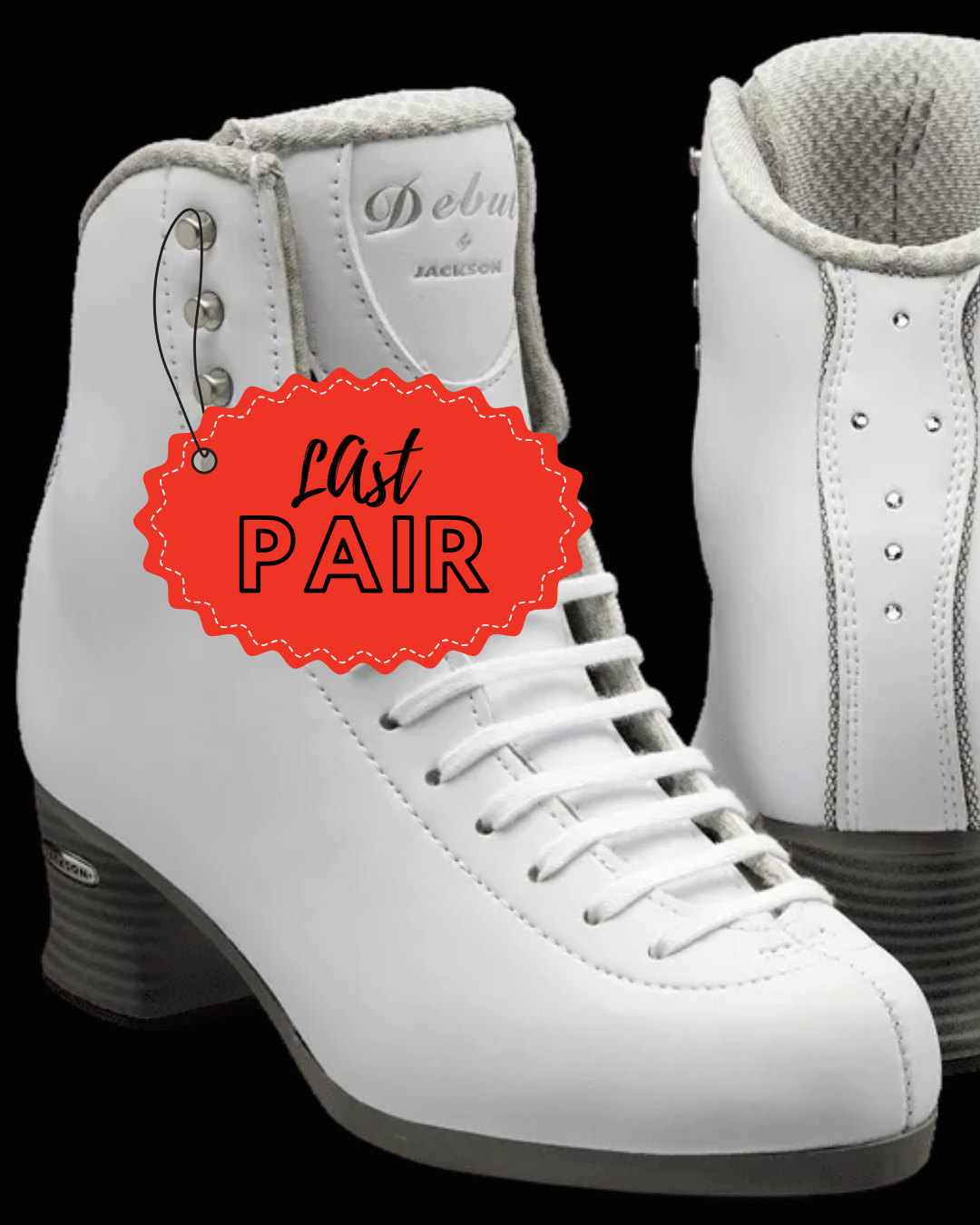 Jackson Debut FS2450 White Figure Skate Boots