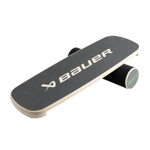 Bauer Reactor Balance Board for core strength and balance training, featuring anti-slip top and grip-taped underside.