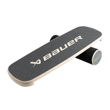 Bauer Reactor Balance Board for core strength and balance training, featuring anti-slip top and grip-taped underside.