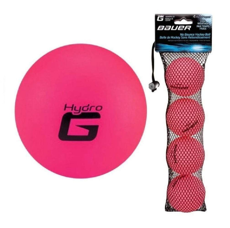 Load image into Gallery viewer, Bauer HydroG No Bounce Hockey balls 4 pack.

