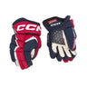 CCM Jetspeed FT680 Hockey gloves, durable and comfortable with PE foam, breathable mesh, lightweight polyester.