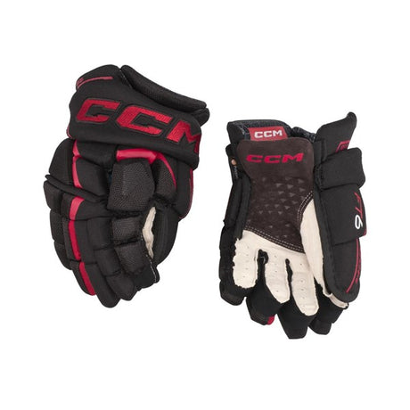 CCM Jetspeed FT6 Hockey gloves with advanced ventilation and grip features.