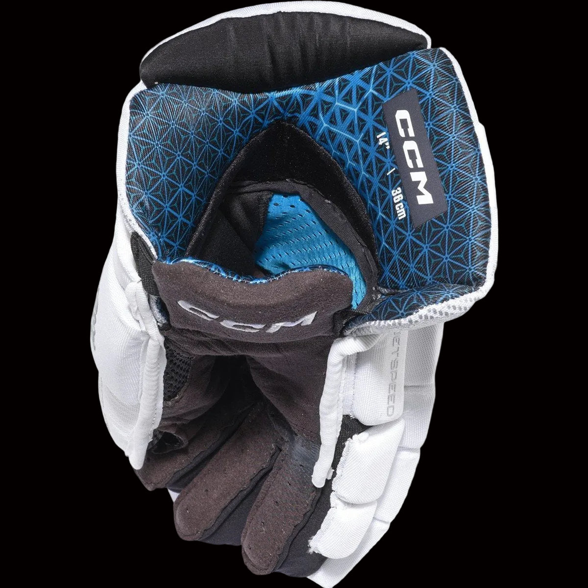 CCM Jetspeed FT8 Pro Hockey Gloves White Edition