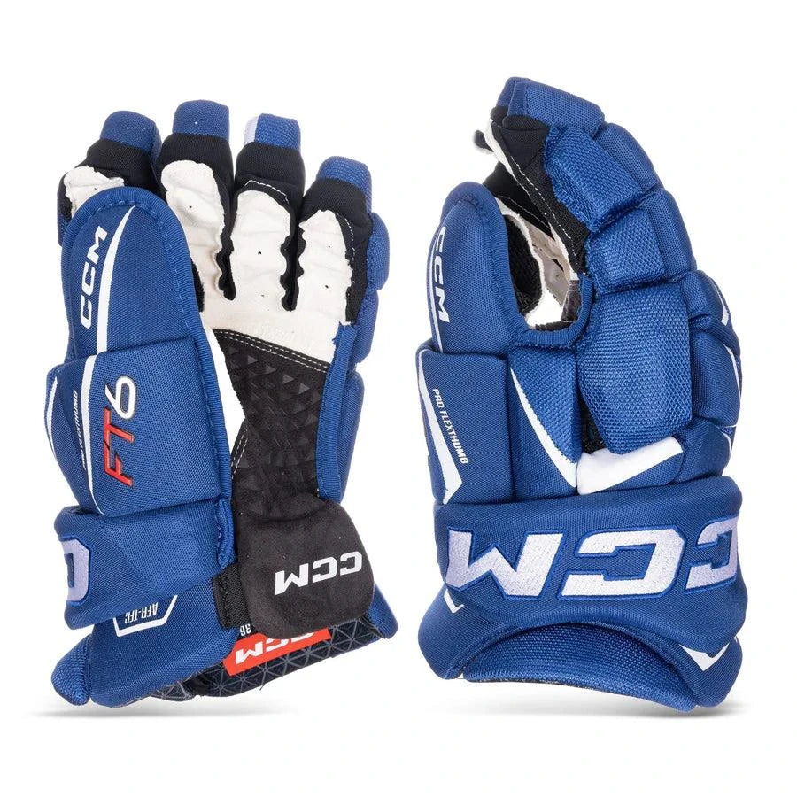 CCM Jetspeed FT6 Hockey Gloves - SALE! Save £41 - Breathable Performance with AER-TEC Technology