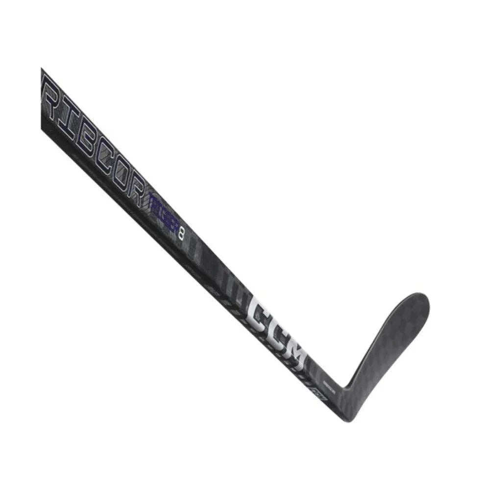 CCM Ribcor Trigger 8 Ice Hockey Stick with Carbon Matrix technology and hybrid kickpoint for precision shots.