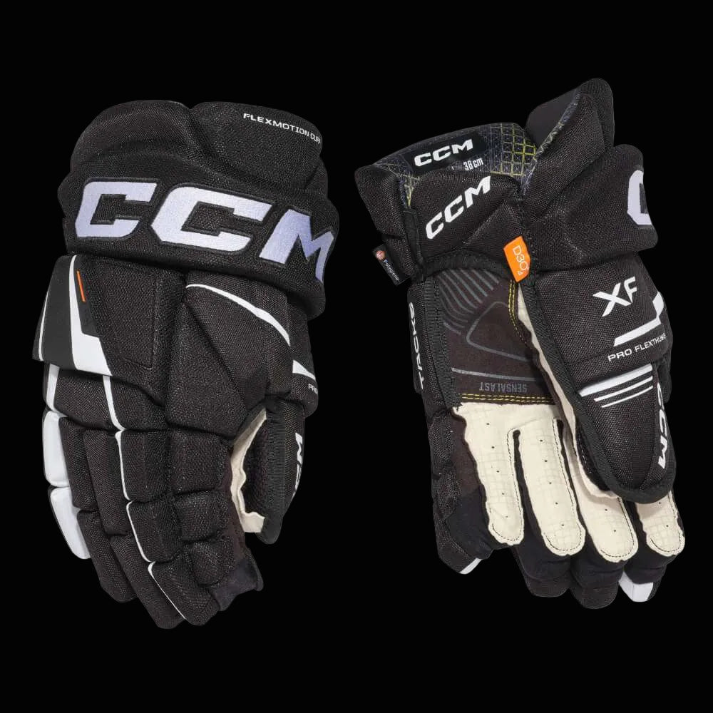 CCM Tacks Xf Hockey Gloves with enhanced dexterity and D3O® Zero technology.