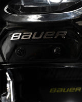 Close-up of Bauer Hyperlite 2 Helmet, showcasing sleek design and ventilation features.