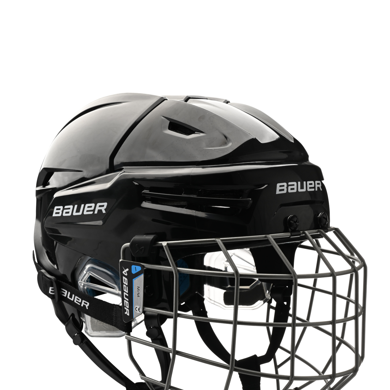 Bauer Re-akt 65 Helmet Combo with cage and tool-less adjustments.