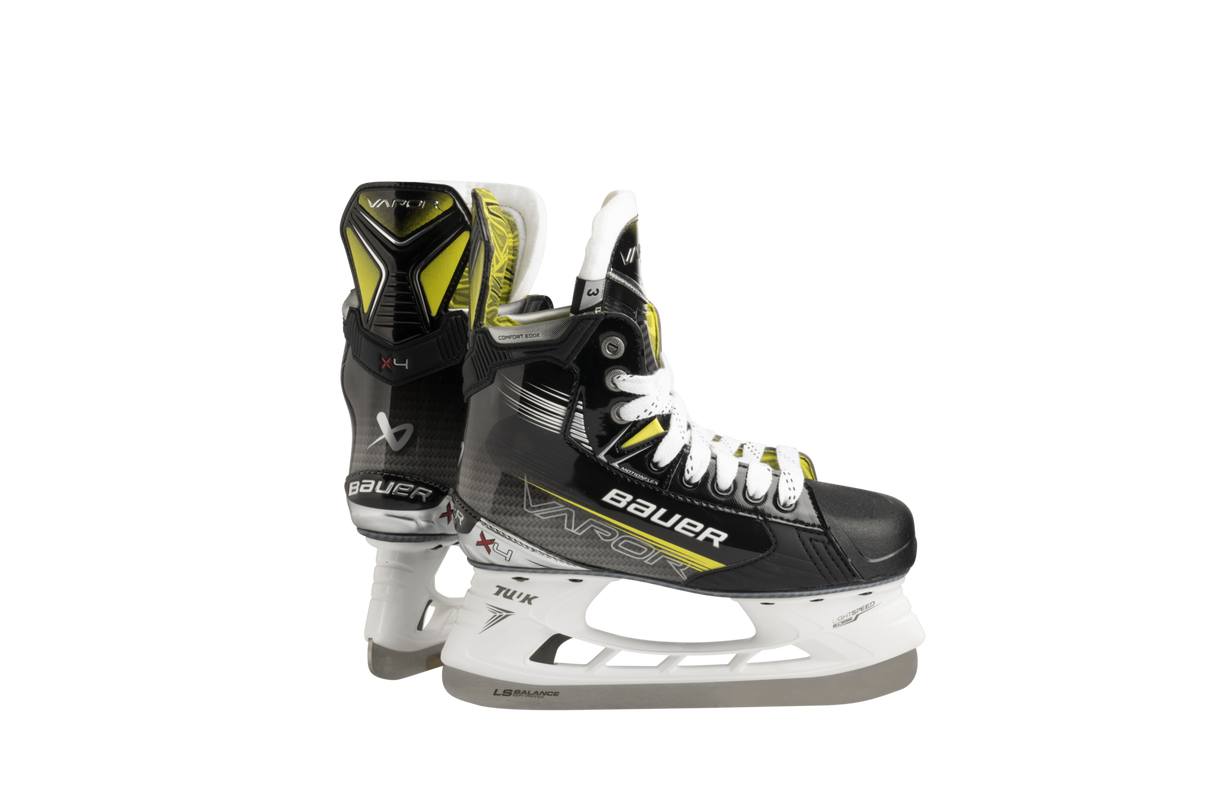 Bauer Vapor X4 Skates with Curv Composite and LS PULSE SS Steel Blade.