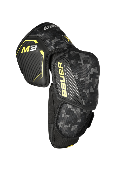 Bauer Supreme M3 Elbow Pads with low-profile design for flexibility and protection.