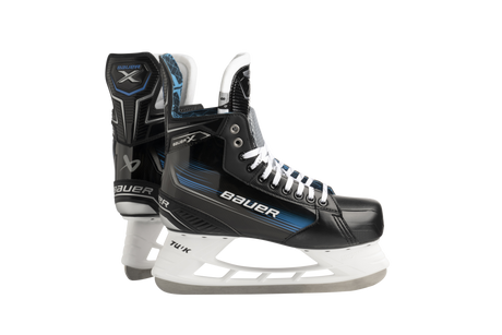 Bauer X Skates for recreational hockey and skating lessons.