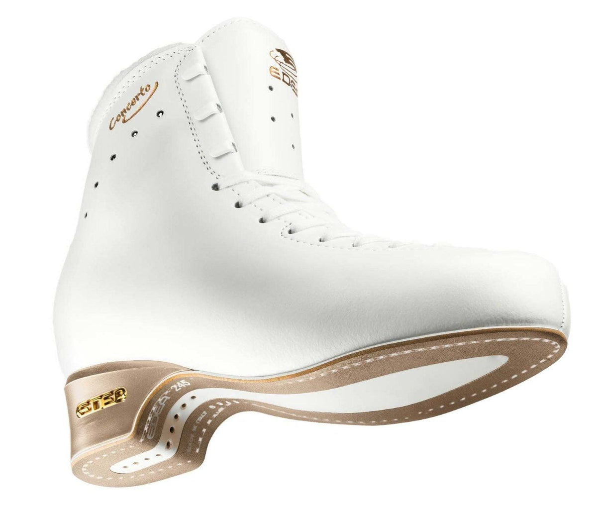 EDEA Concerto Figure Ice Skates Boot Only - High-performance design for male skaters and pairs.