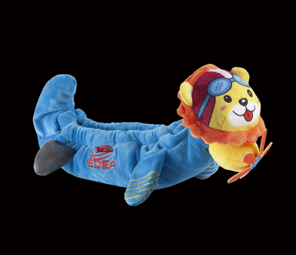 Edea Maxi Blade Buddies plush blade cover with lion design.