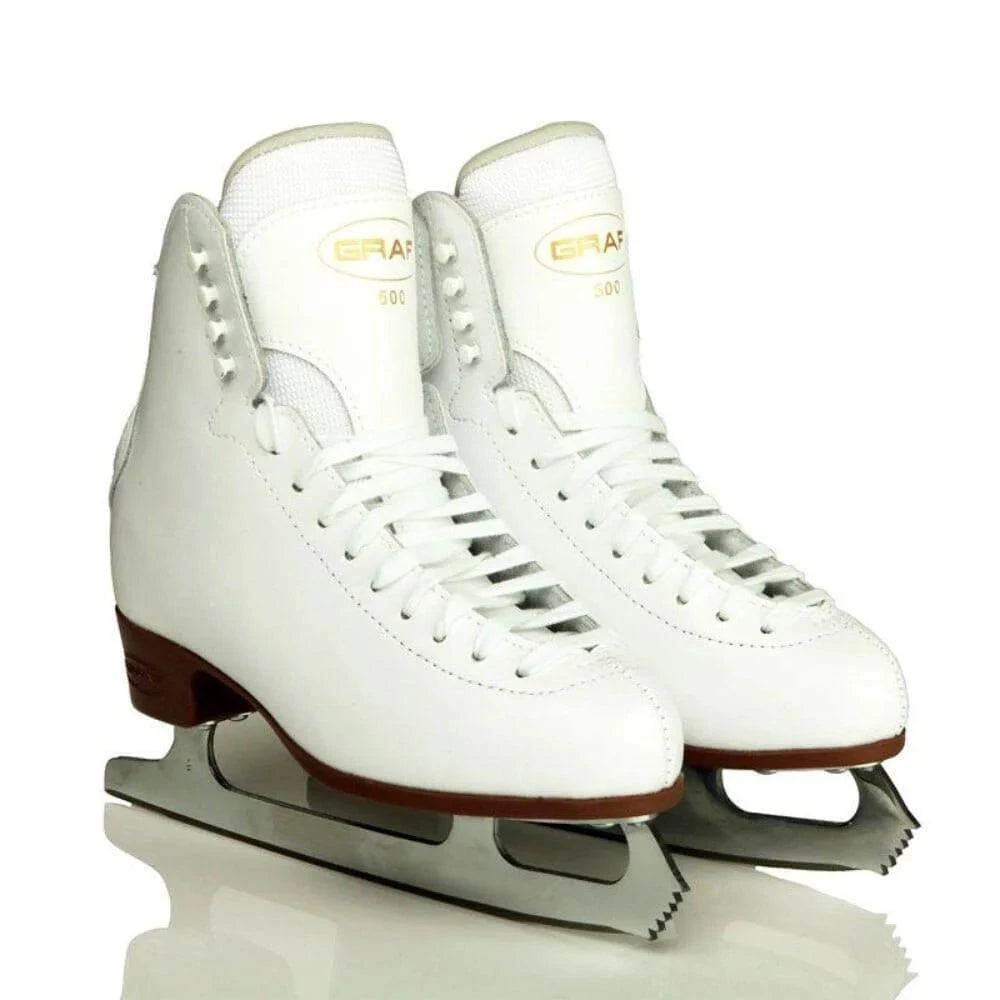 Graf 500 Figure Ice Skates WHITE