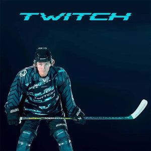 Bauer Twitch Hockey Stick Senior with TWITCH Taper technology for enhanced flex and fast recoil, optimized for goal scorers.