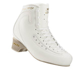 EDEA Ice Fly white figure skate boot, ultra-modern and lightweight design.